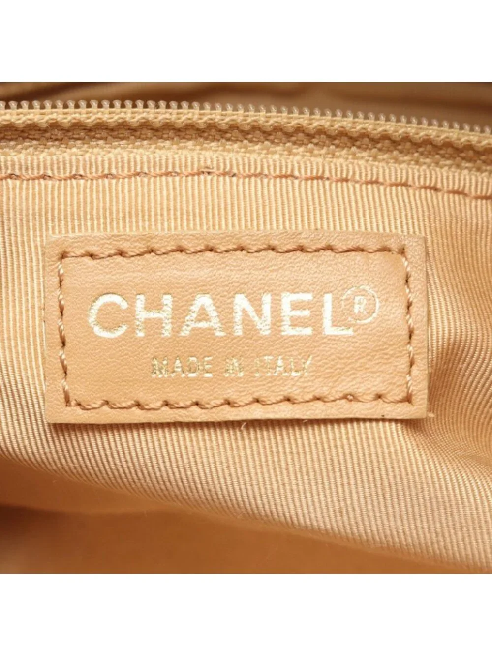 Chanel Shoulder Bag Choco Bar Rose Gold Leather